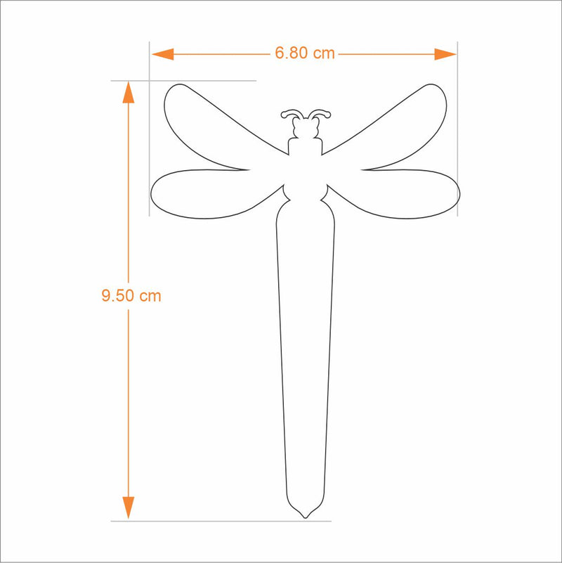 Bookmark Clip Design - Layered Dragonfly