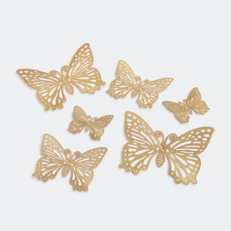 Decorative Brass Butterfly Ornaments