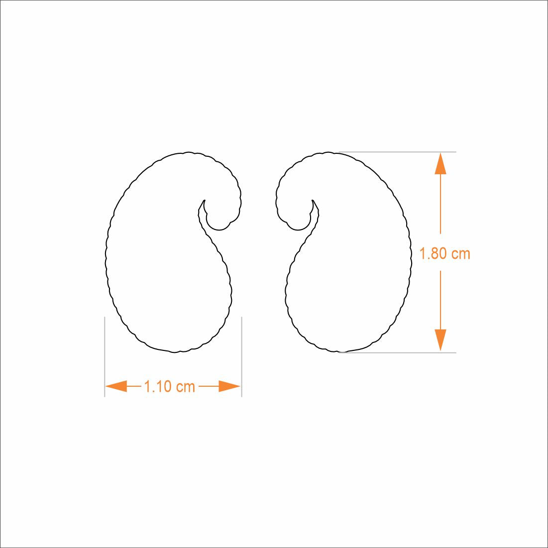 Cufflinks Paisley - Goldplated