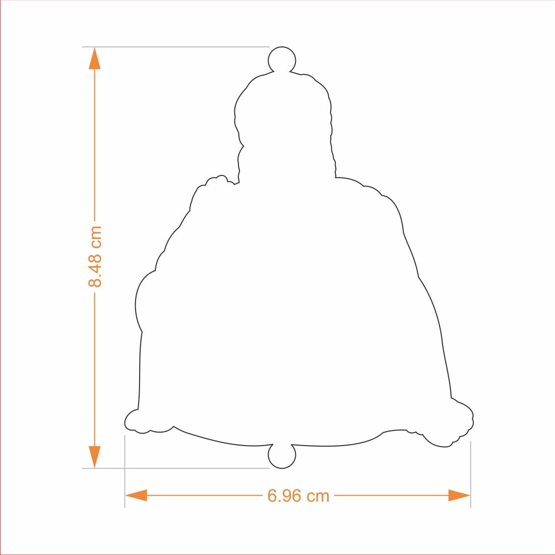 Car Hanging - Guru Nanak Dev Ji Goldplated