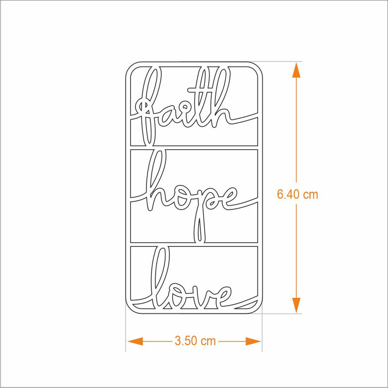 Bookmark Faith Hope Love