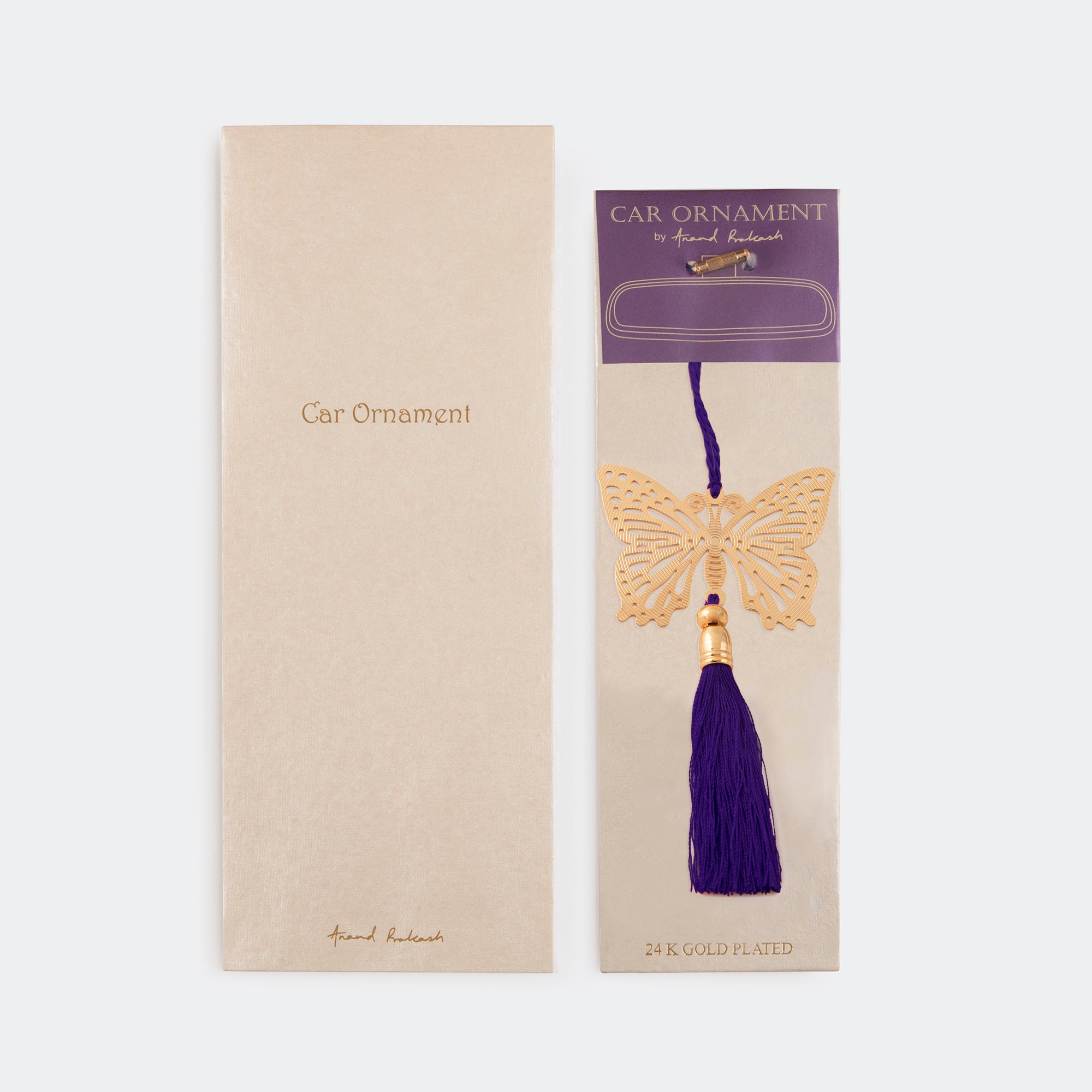 Car Hanging - Butterfly Goldplated