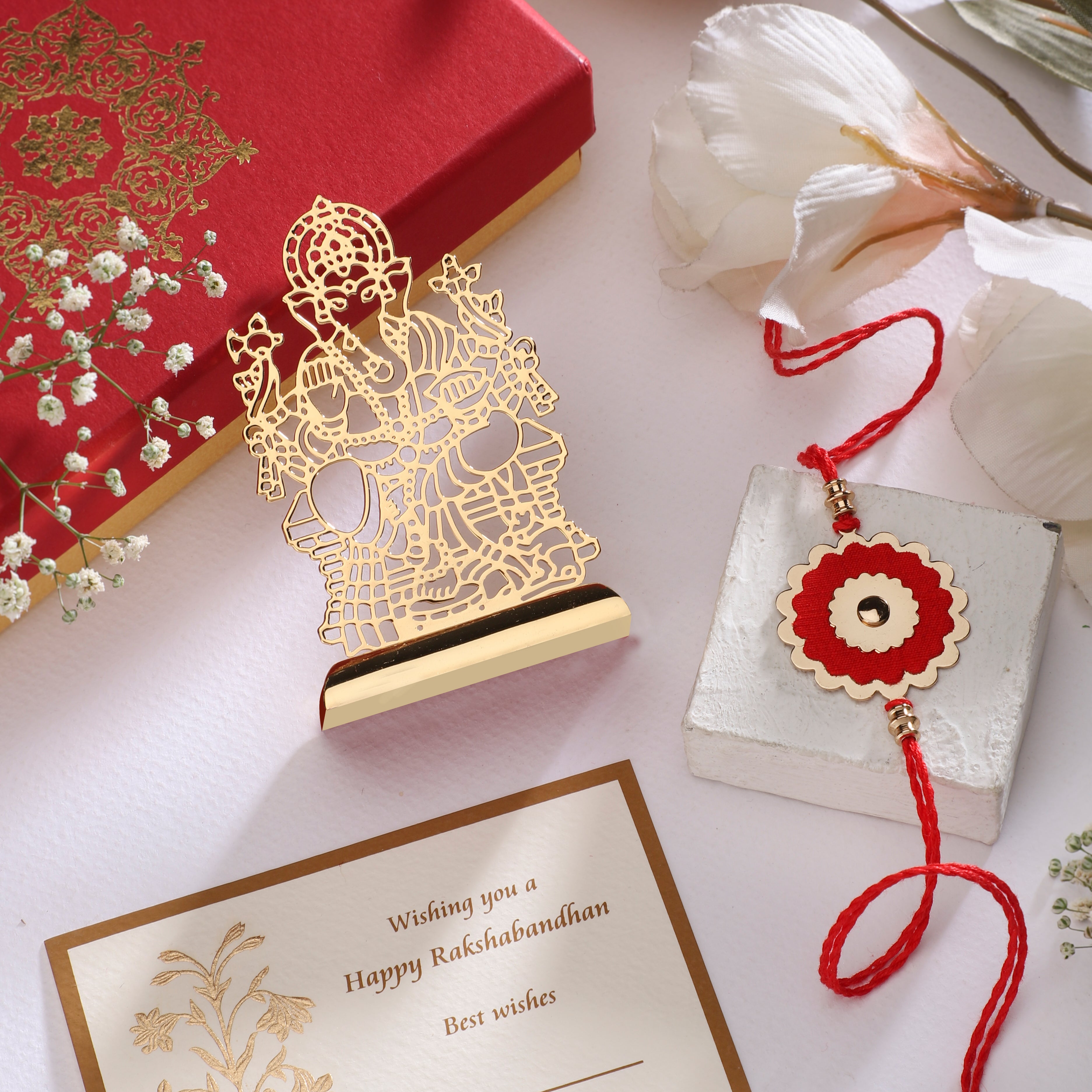 Rakhi Gift Box - Goldplated Sri Ganesha | Anand Prakash