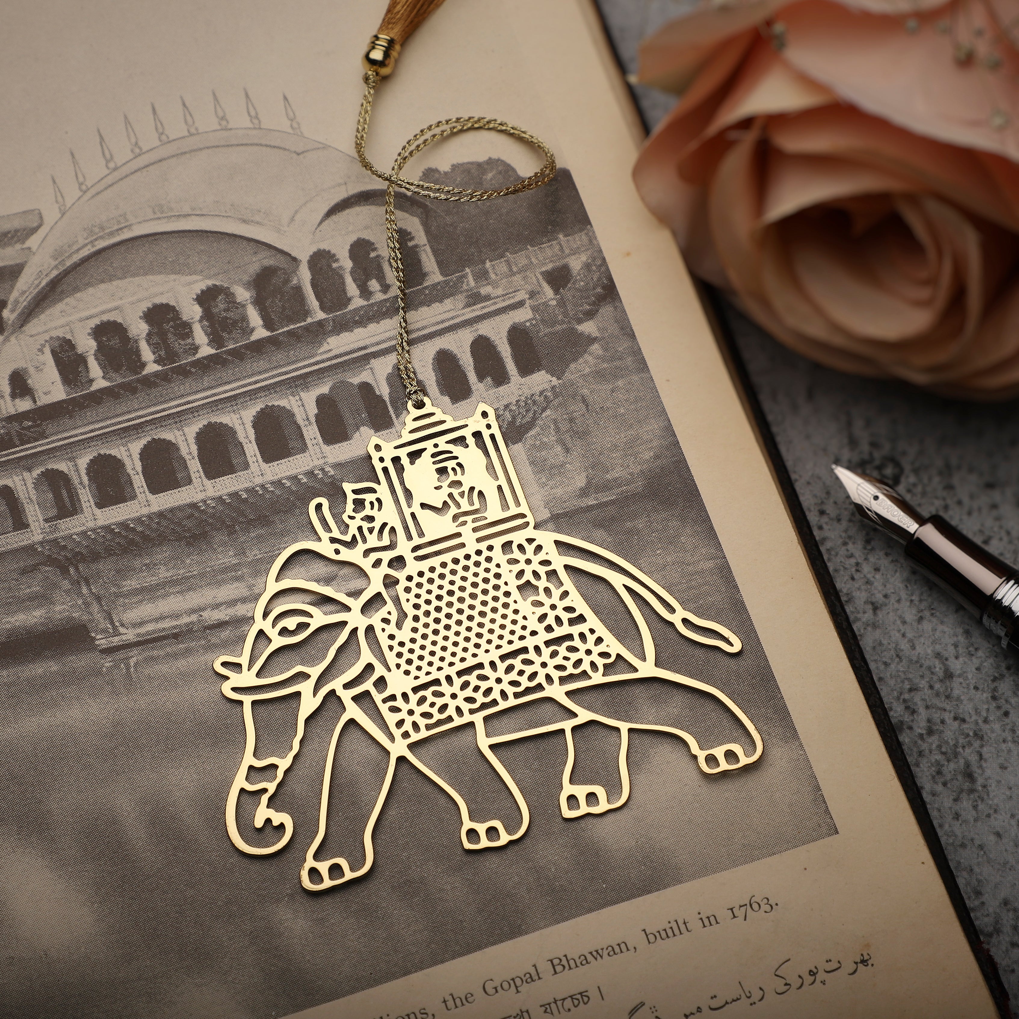 Bookmark Elephant O Goldplated