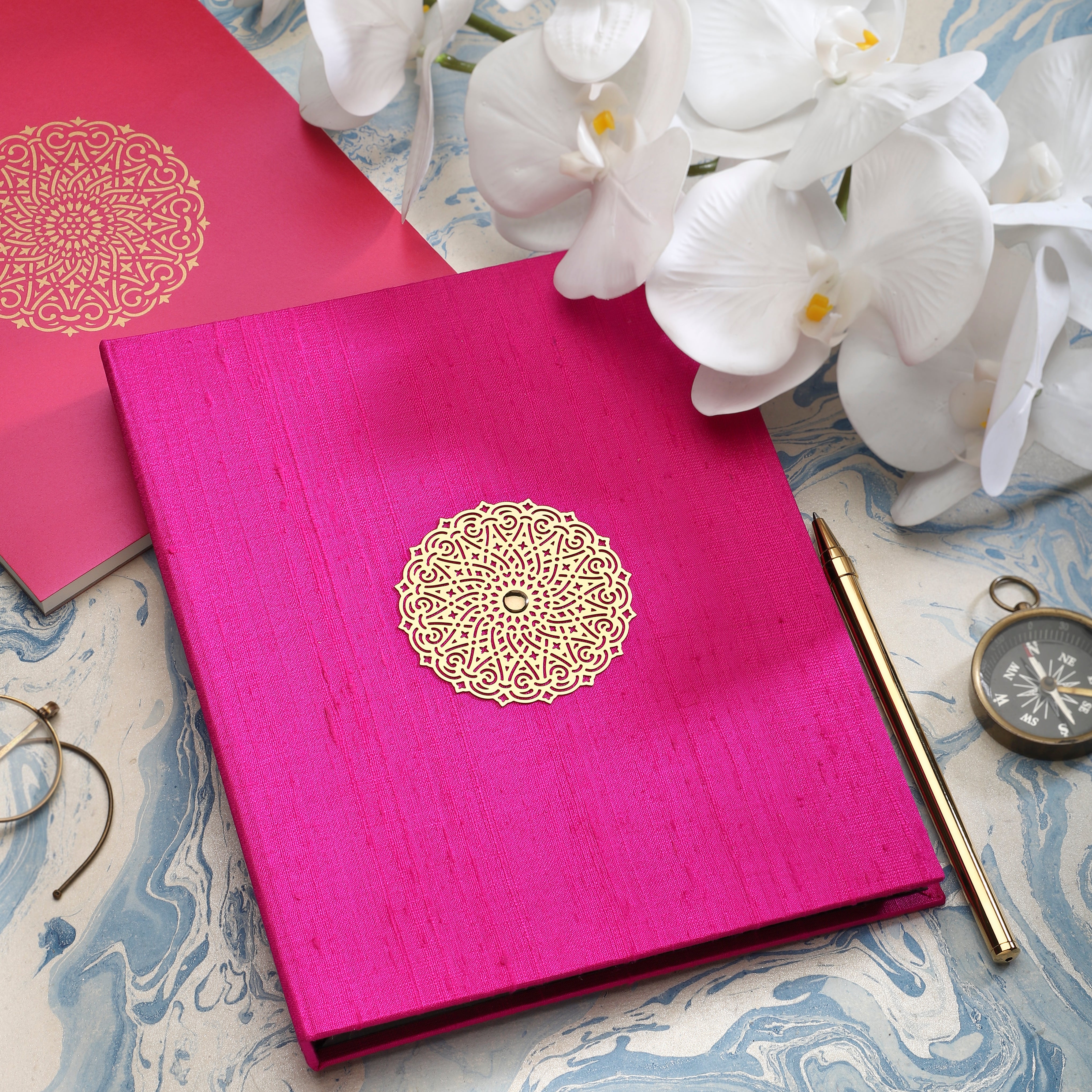 #style_Fuchsia Pink Raw Silk