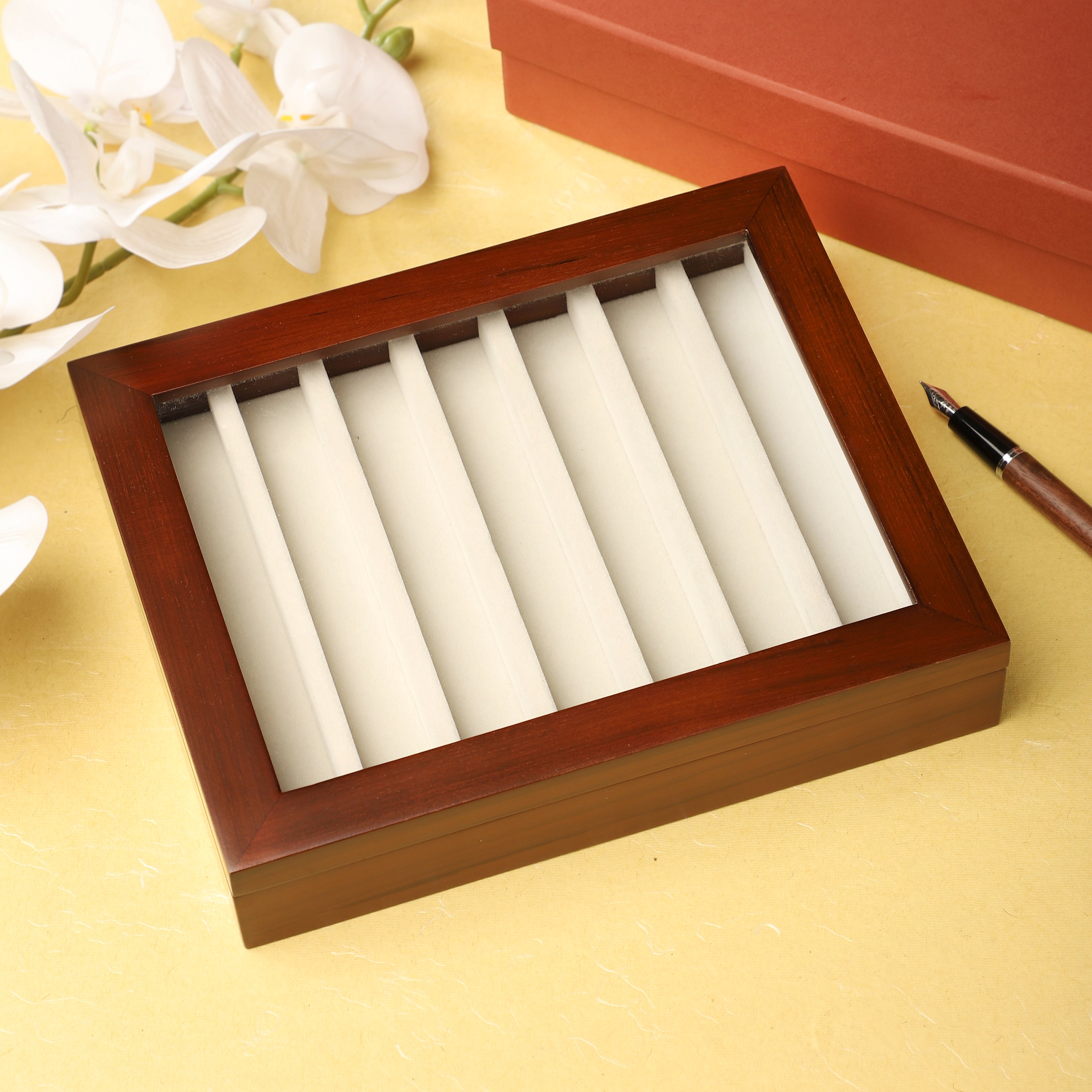 Pen Storage Box - Teak Wood
