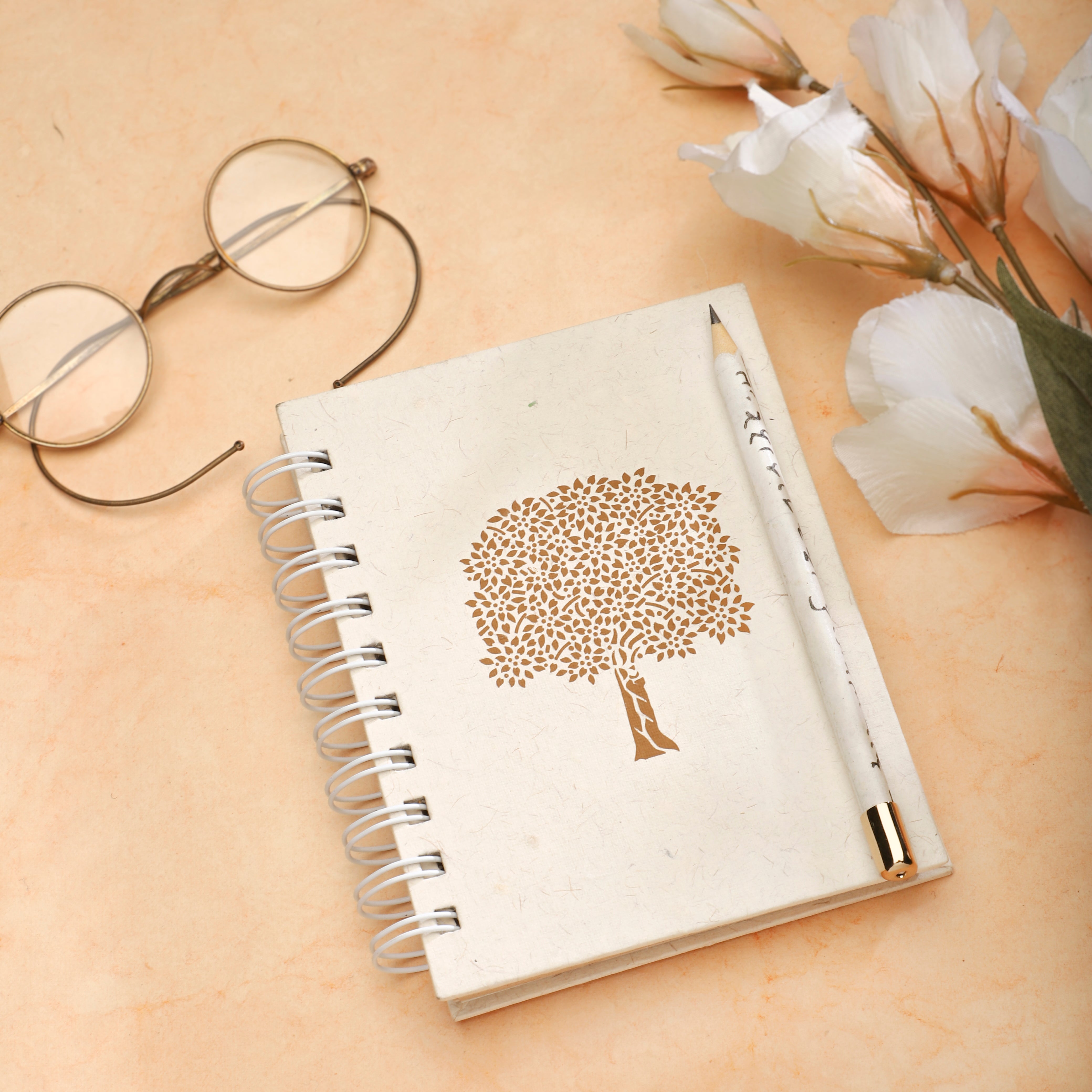 Notebook Tree & Pencil - Spiral Bound