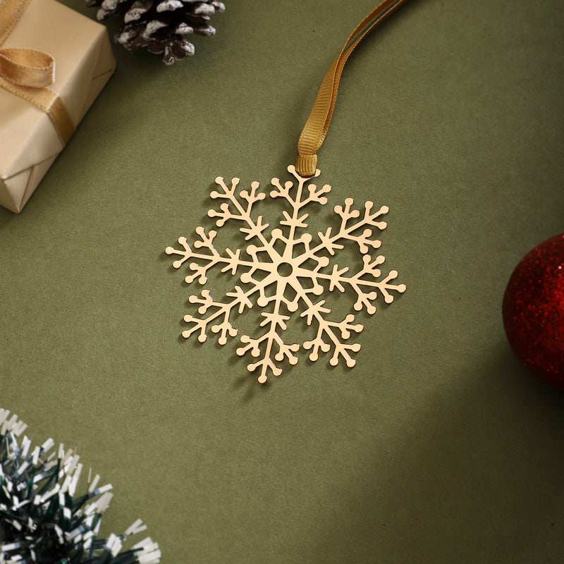 Christmas Ornament - Frosted Crystal Flake