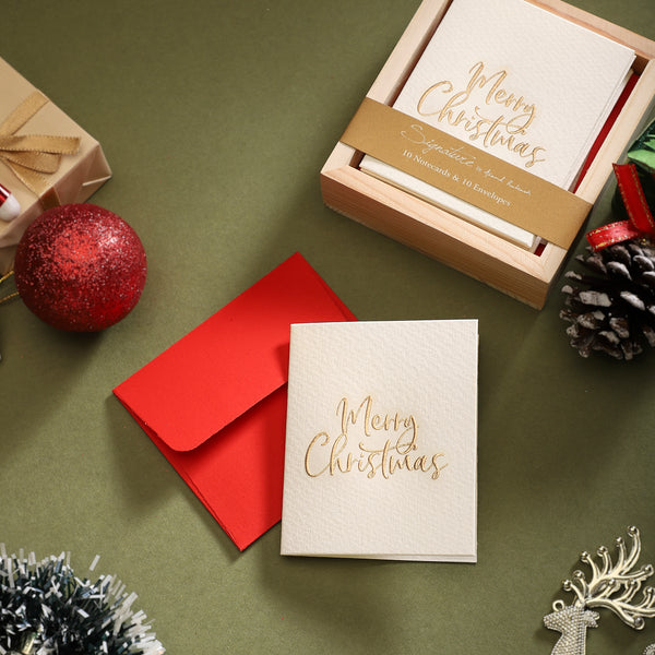 Gift Tags With Envelopes - Gilded Christmas