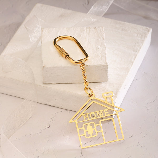 Keychain Home - Goldplated