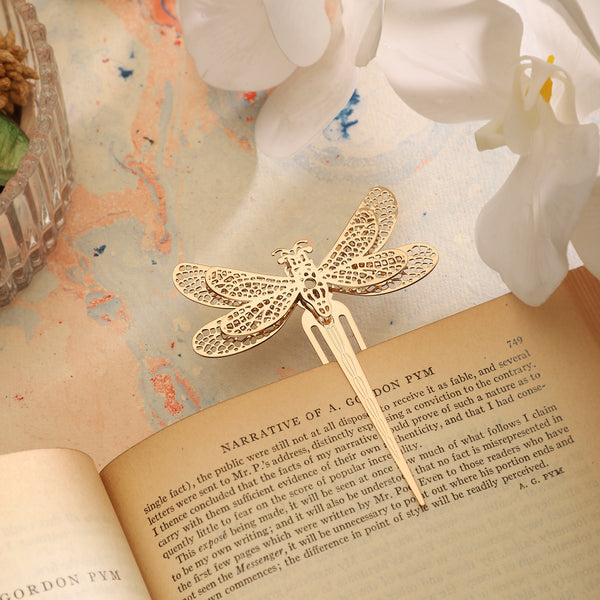 Bookmark Clip Design - Layered Dragonfly