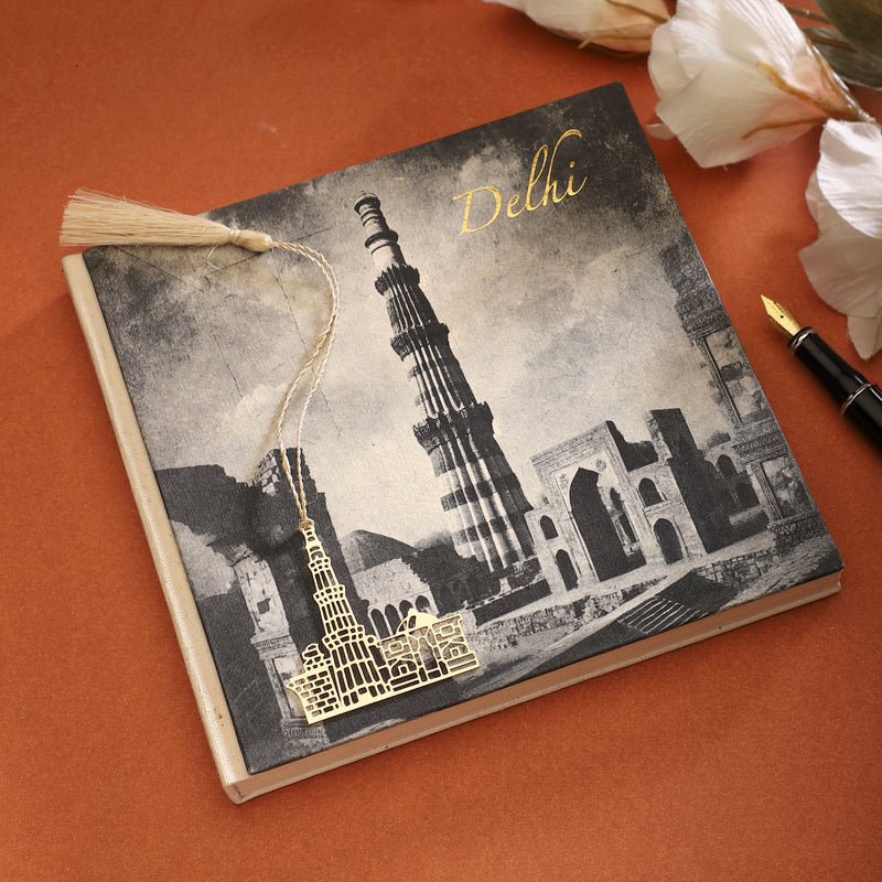 Journal & Bookmark - Vintage Monuments - Handprinted By Silkscreen