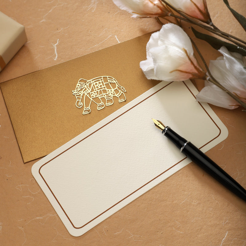Money Envelope - Brass Elephant - Single Piece