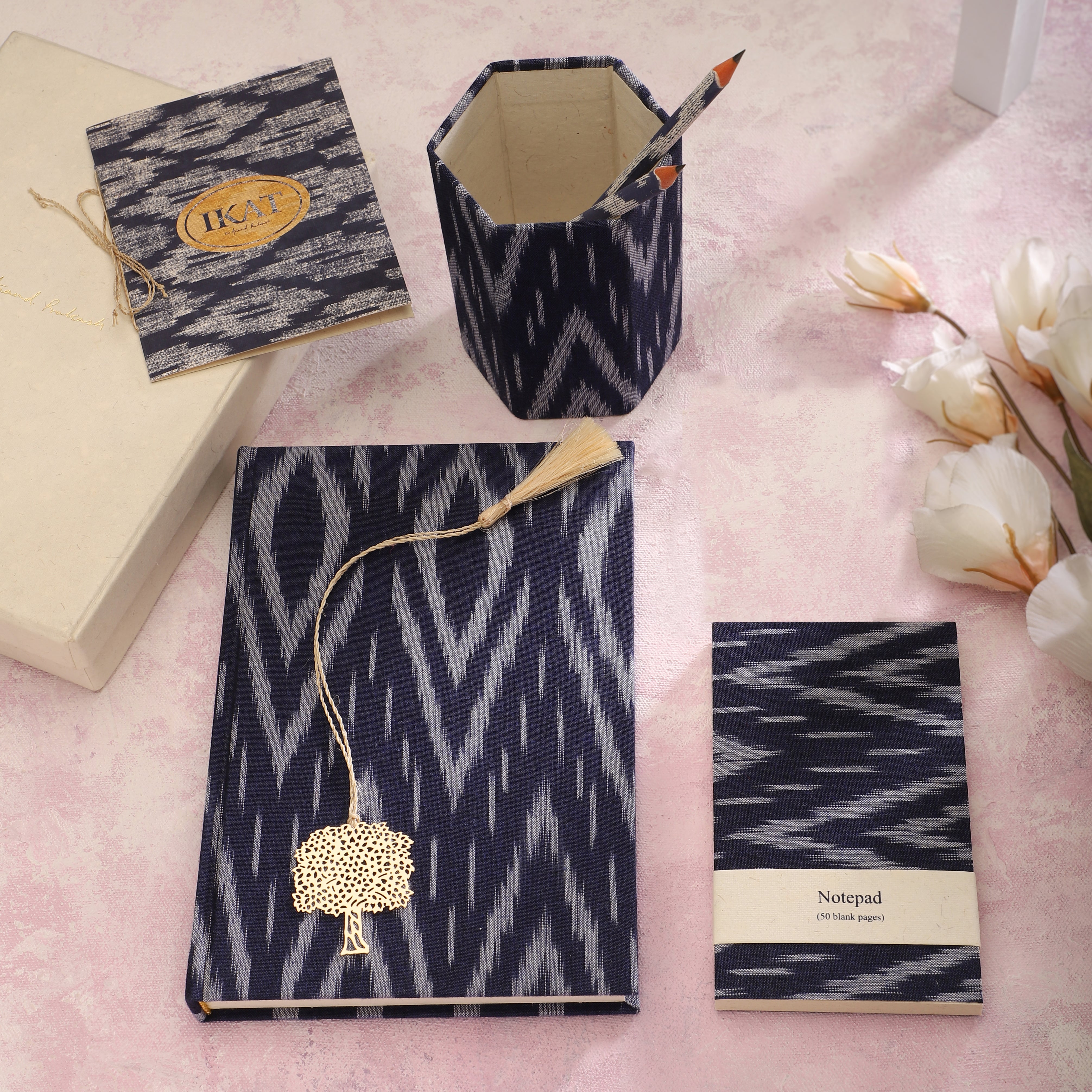 Gift Box - Ikat Handwoven Textile Theme