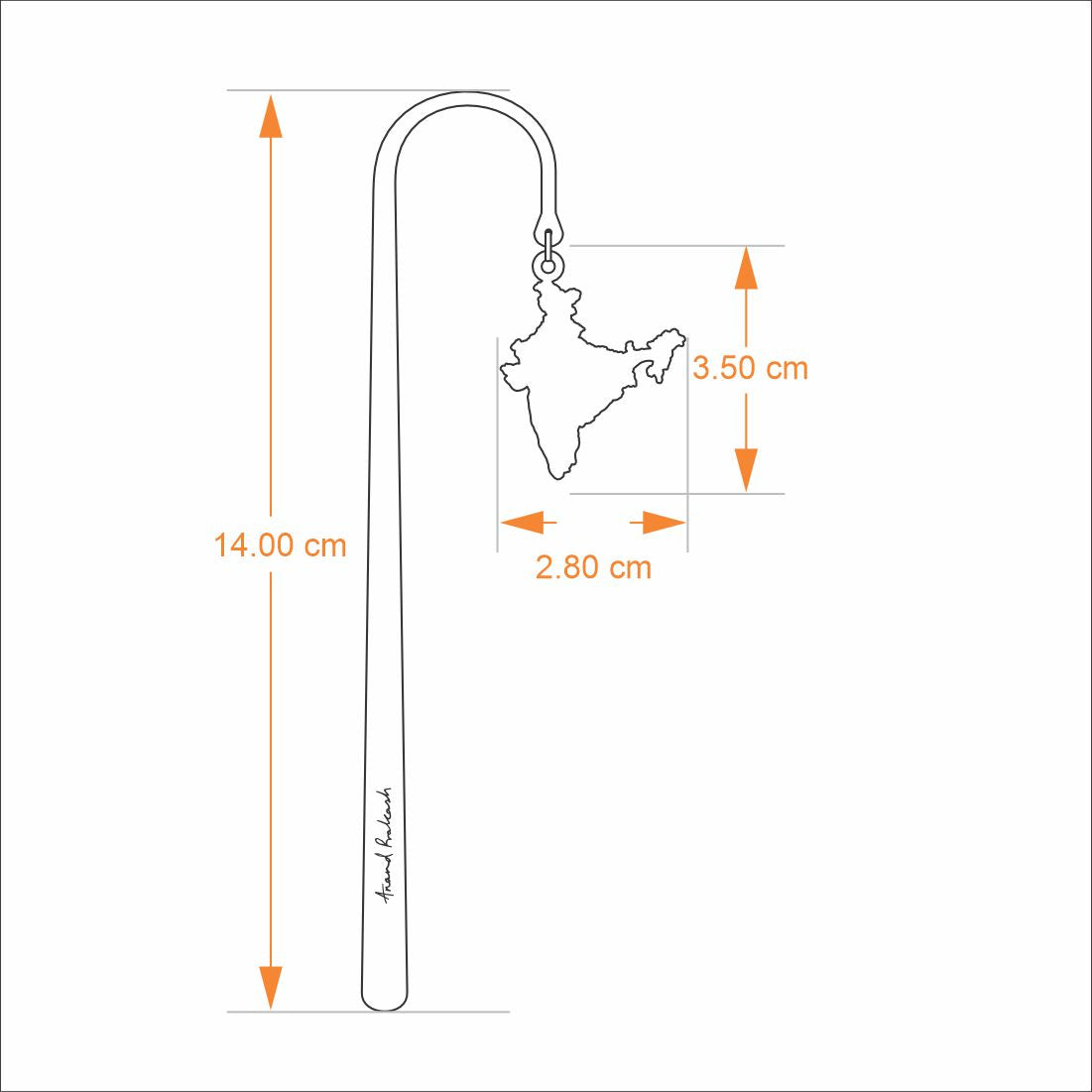 Bookmark Hook Design - India Map