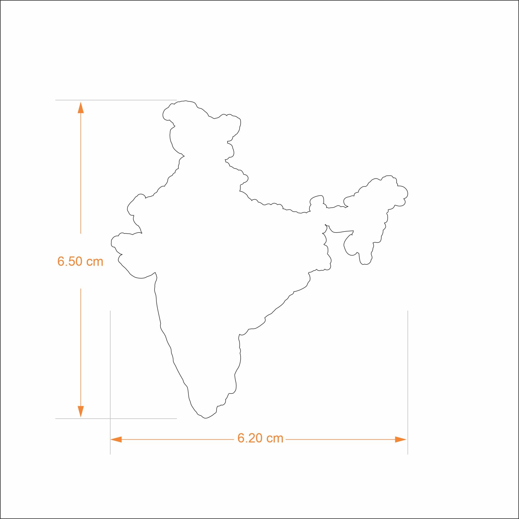 Paperweight - India Map