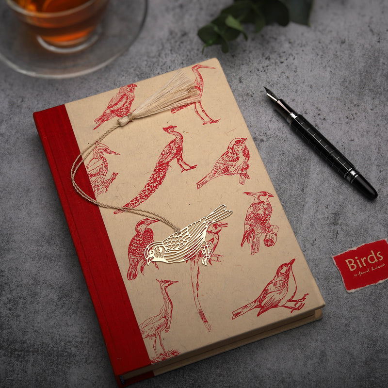 Journal Bird Print - Red + Bird Boomark