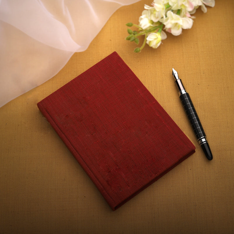 Journal Handloom Cotton - Brick Red