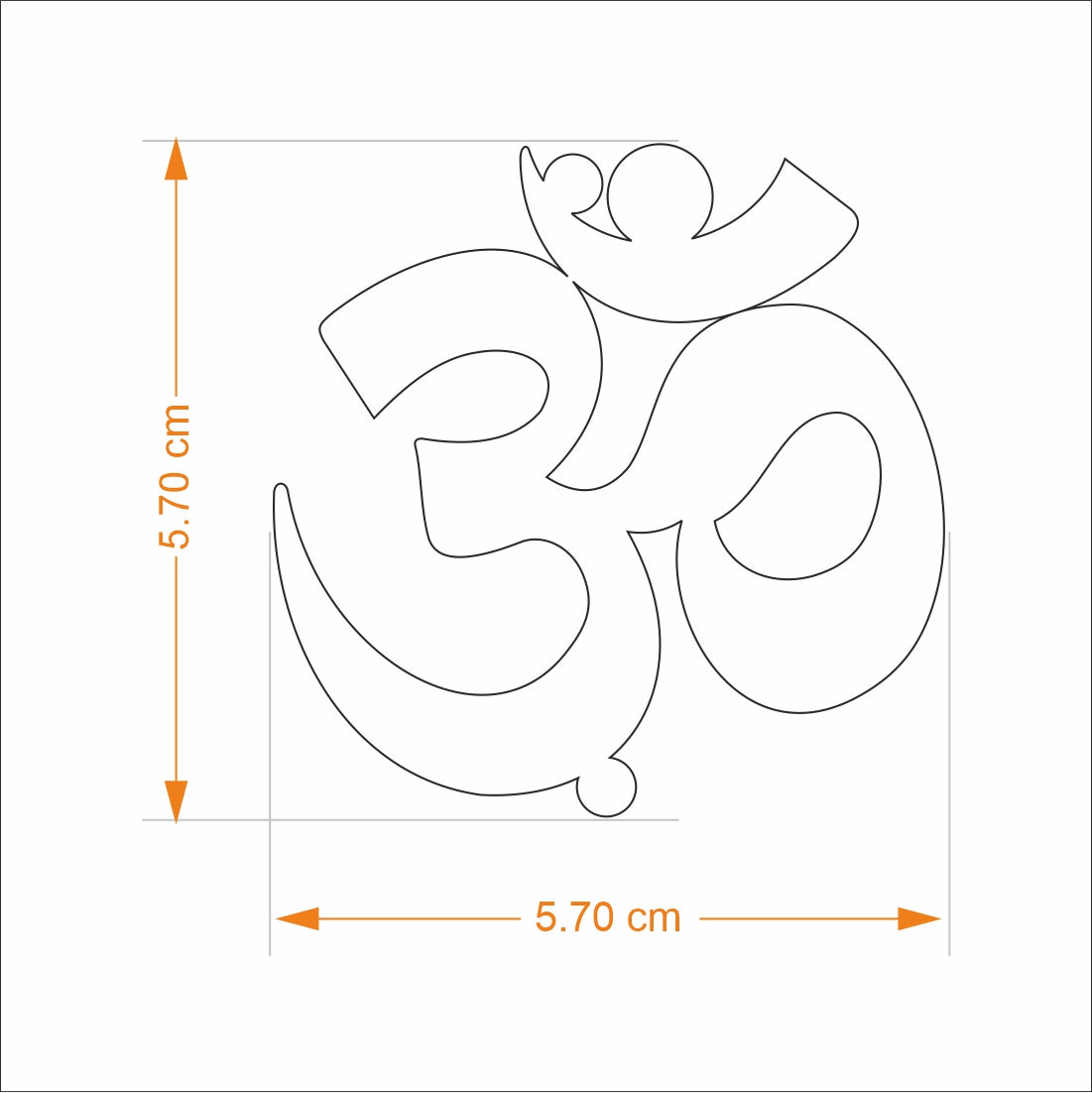 Car Hanging - Om Goldplated