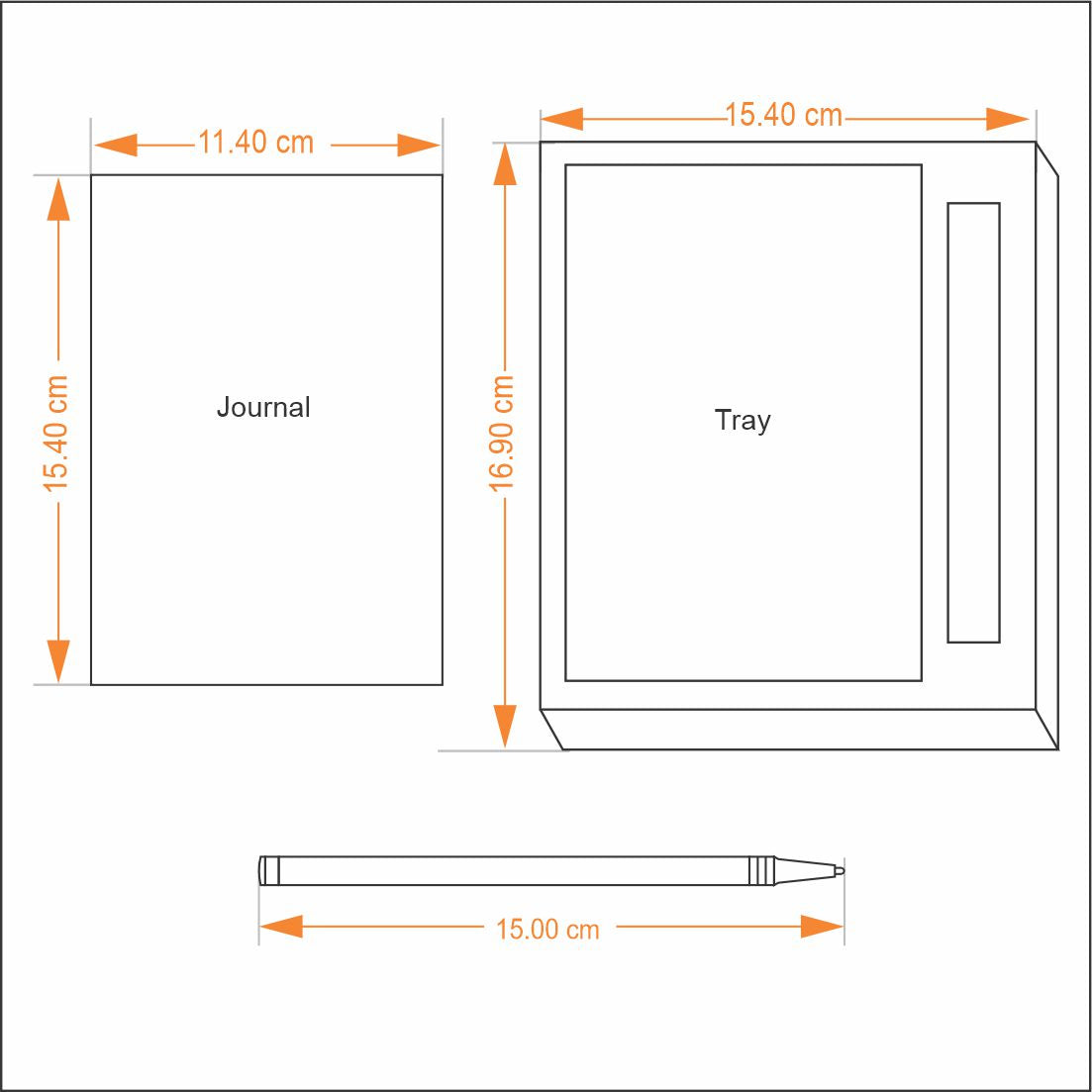 Silk & Feather Journal With Goldplated Pen