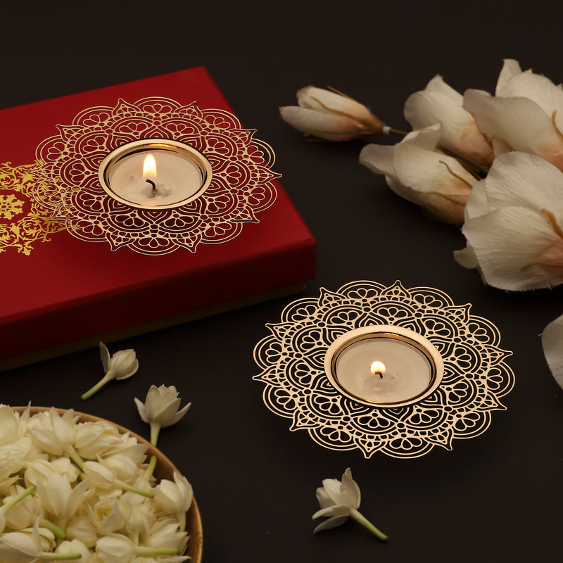 Prabha Mandala Tealight Holder - Set of Two