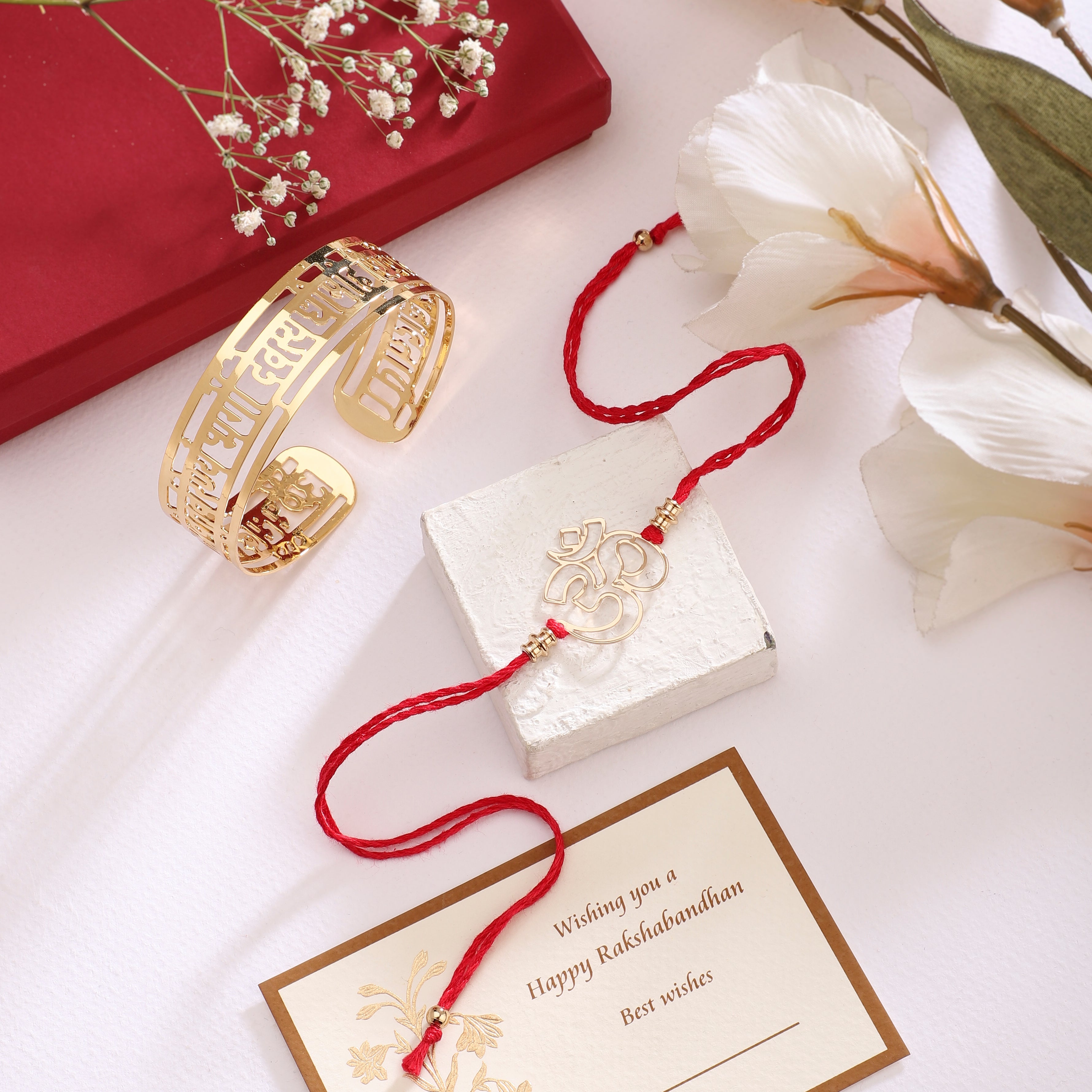 anandprakash-rakhi-gift-box-gayatri-mantra-cuff-bracelet-and-om-rakhi