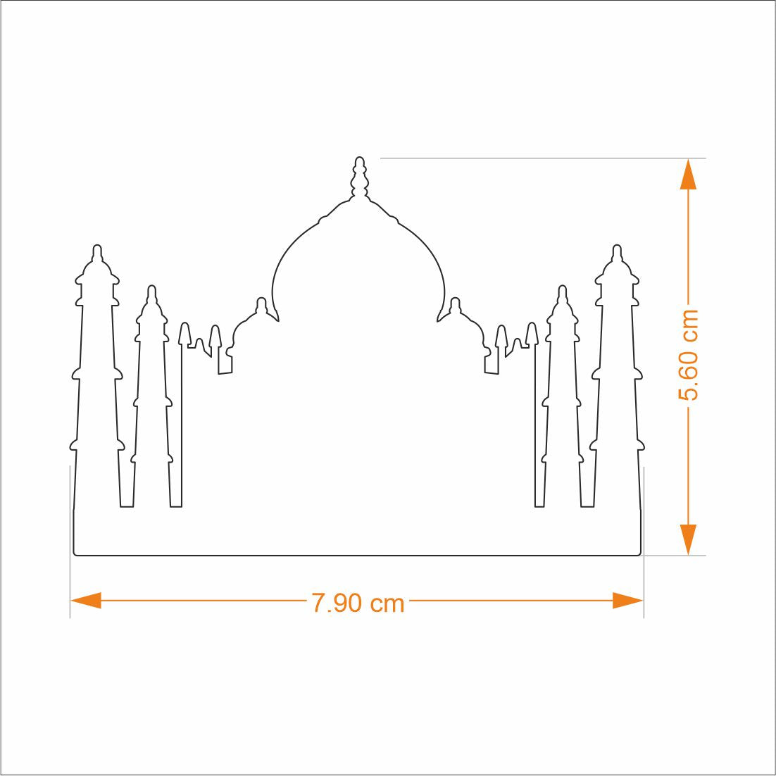 #coating_Gift Box & Bookmark Taj Mahal