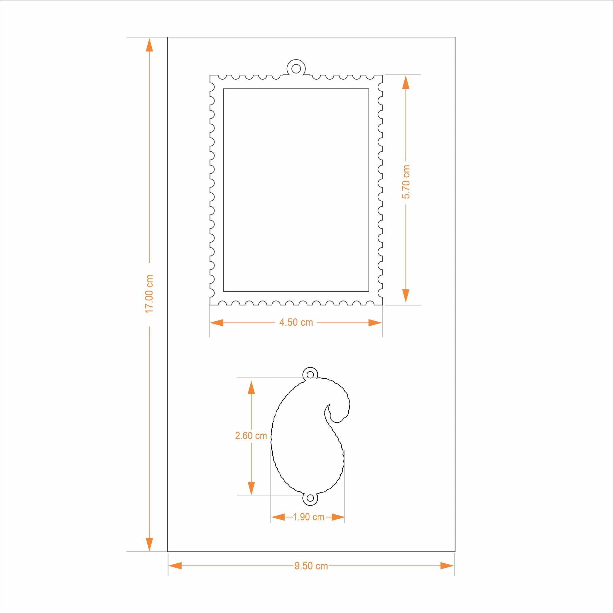 Rakhi Gift Box - Ajanta Panel Philately Bookmark
