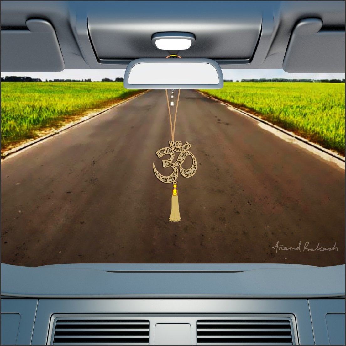 Car Hanging - Om Goldplated