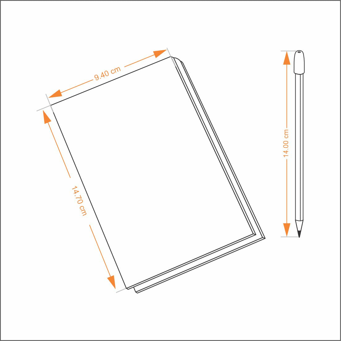 ETERNĀ Leather Reporter Notepad & Pencil