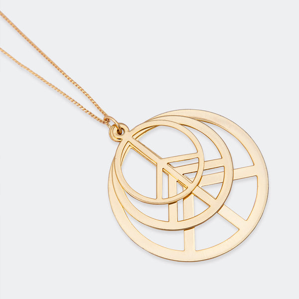 PENDANT PEACE SIGN - GOLDPLATED