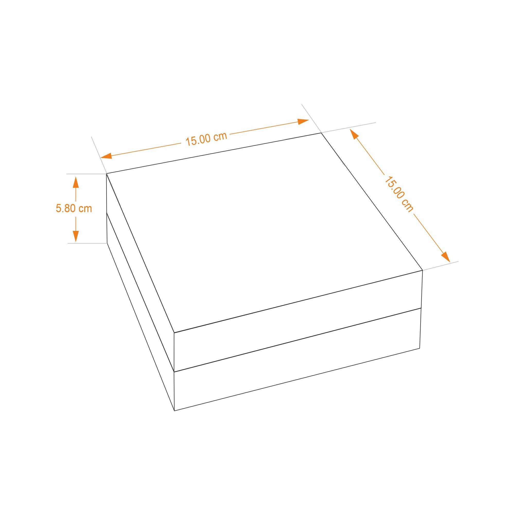 Cufflink Storage Box - Teak Wood