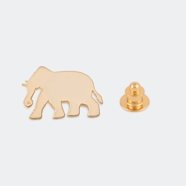 Lapel Pin Elephant Goldplated