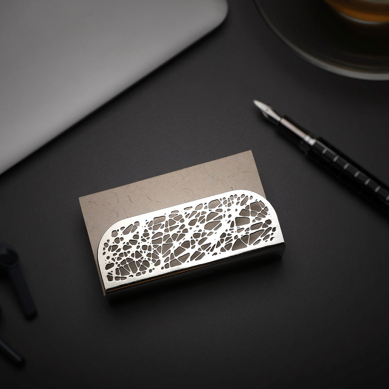 Business Card Holder Imitation Rhodium