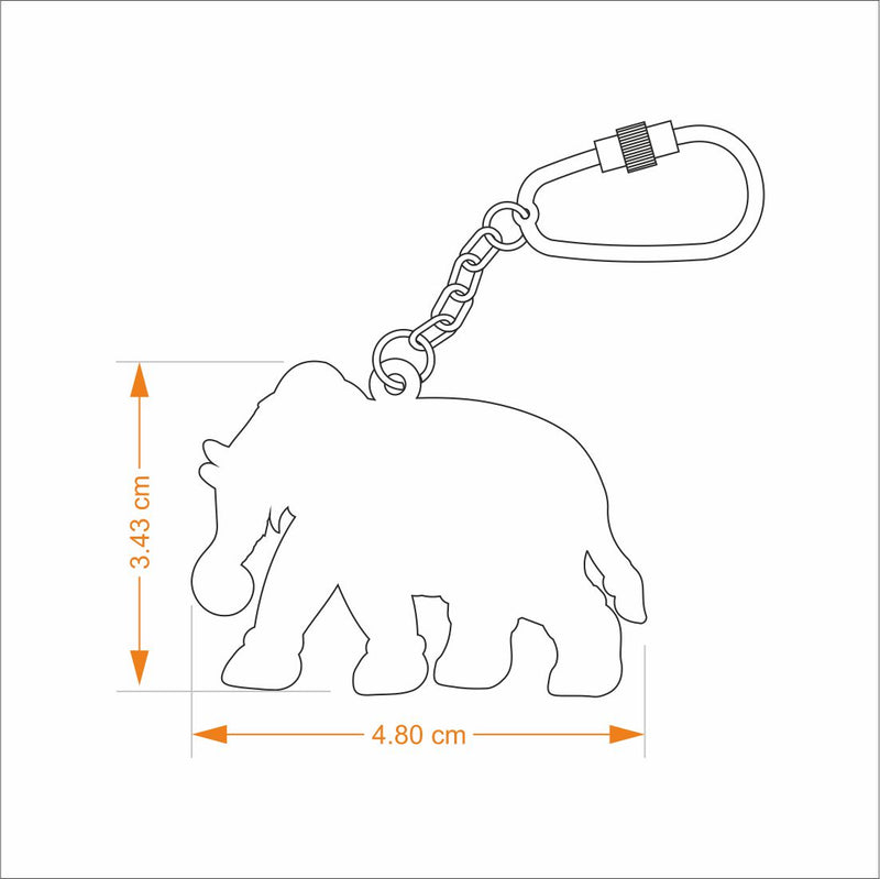 Keychain Elephant - Goldplated