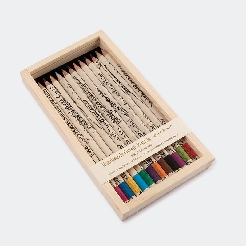 Colour Pencils - Vintage Docs. Box of 12