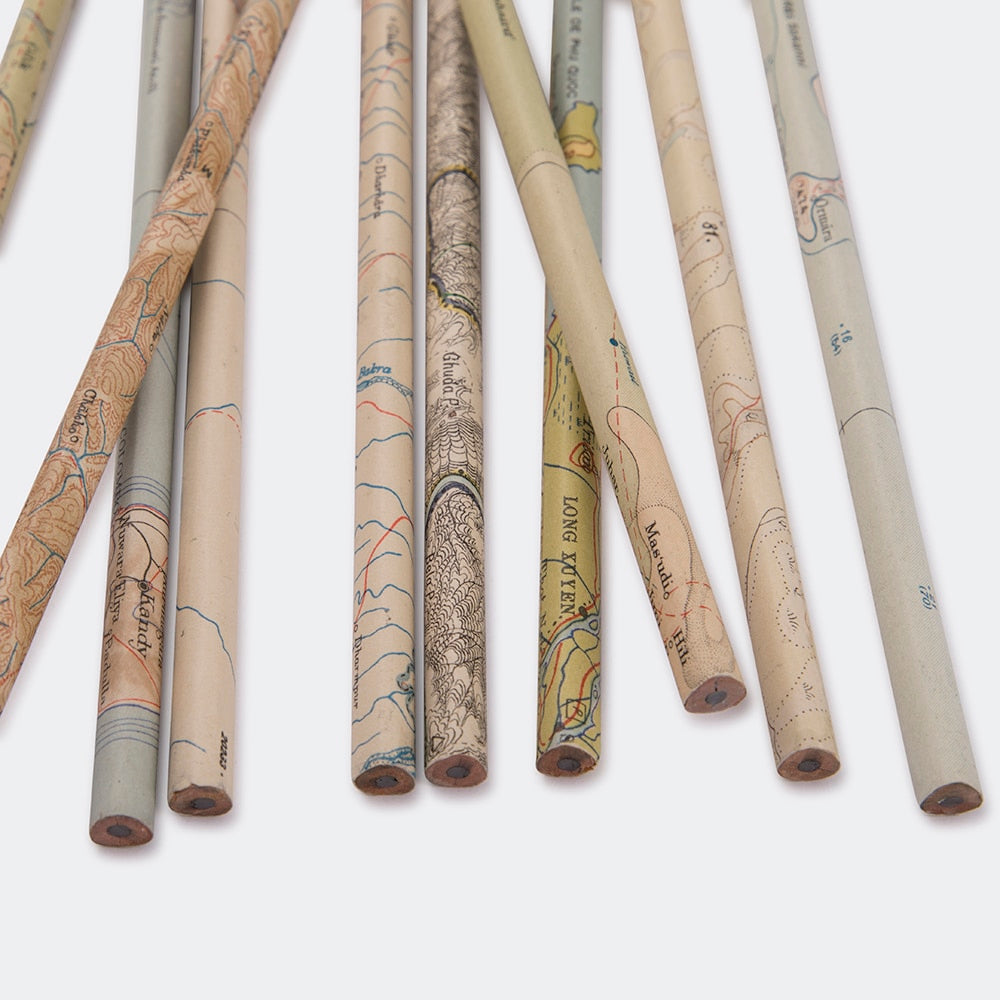 Pencils - Maps Box of 12