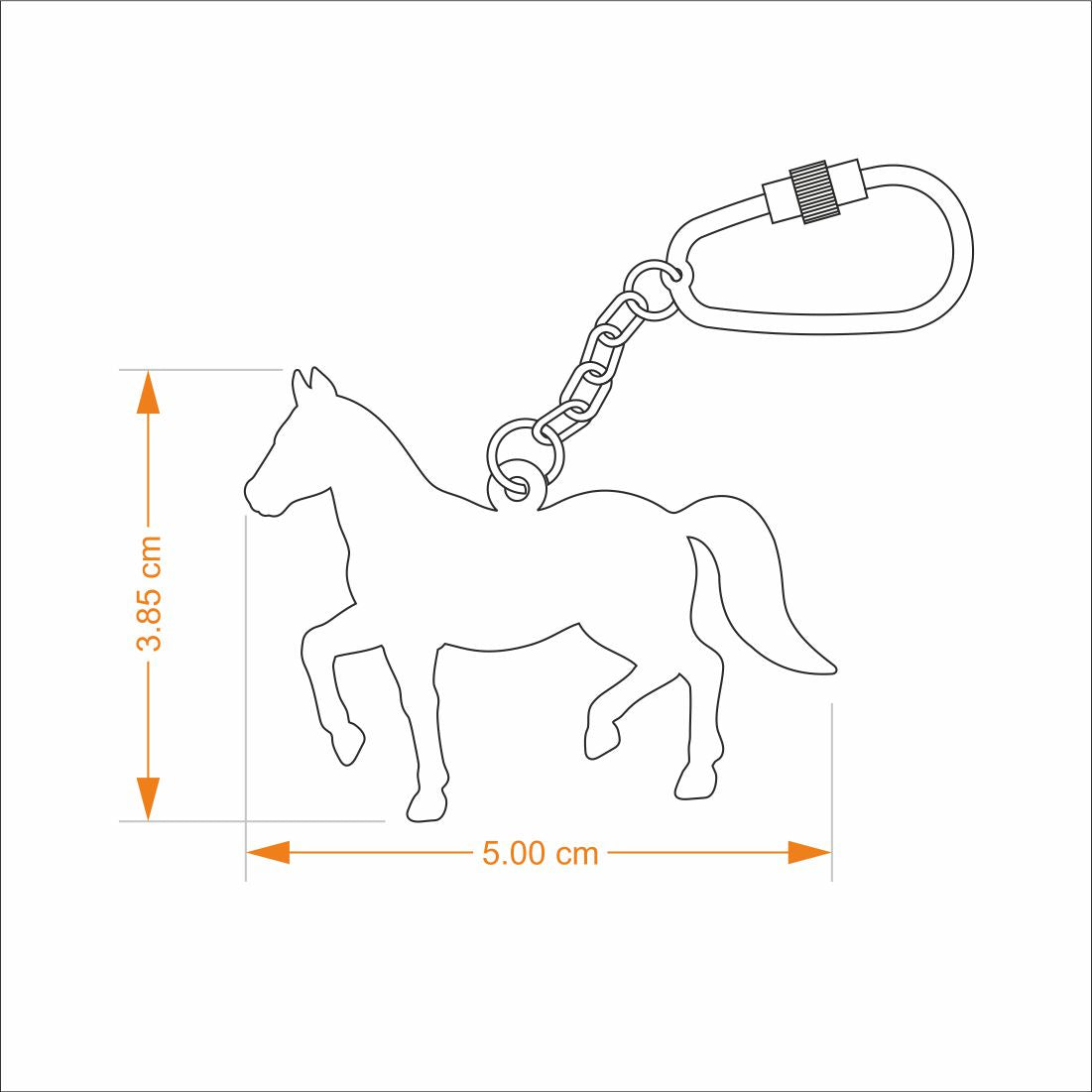 Keychain Horse - Goldplated | Anand Prakash