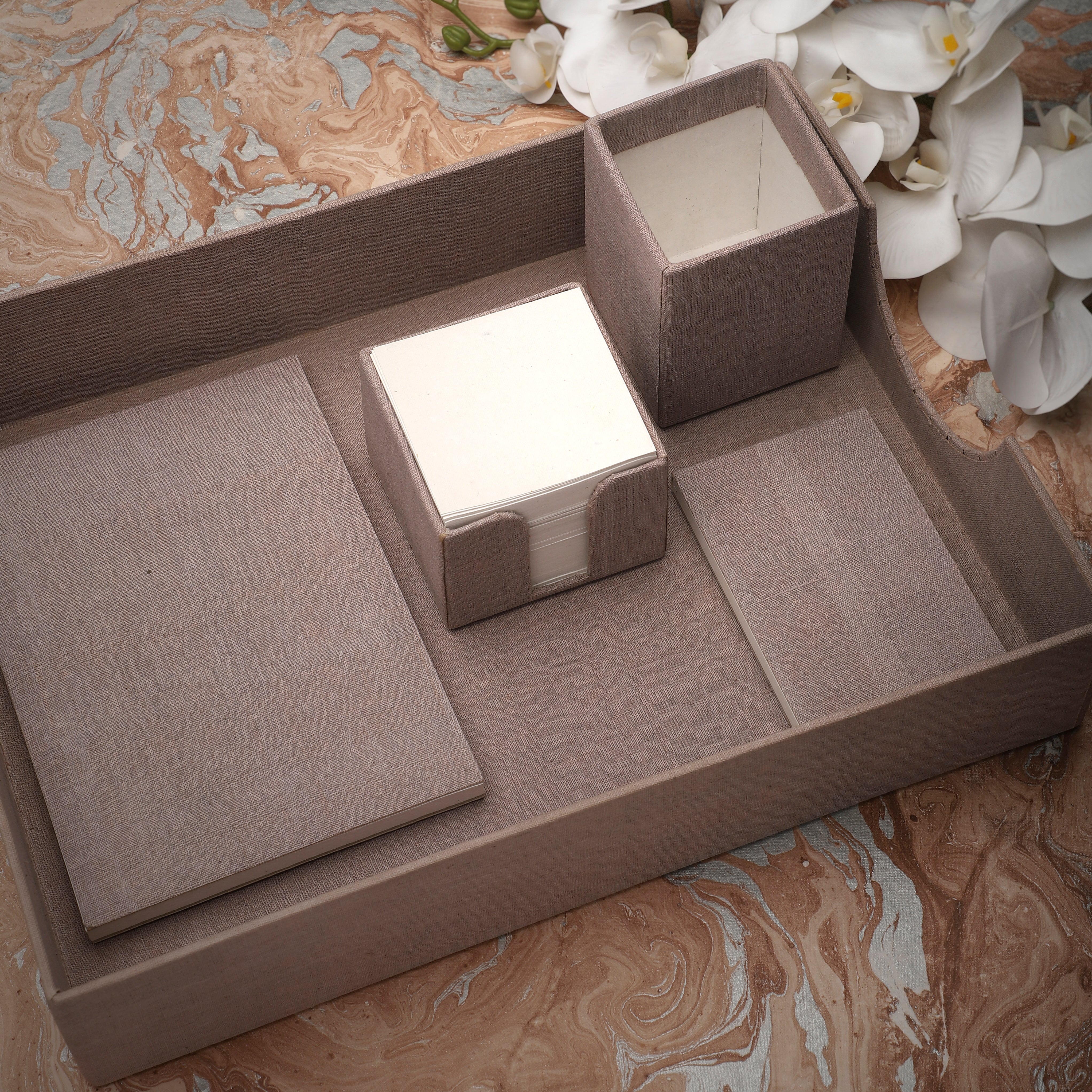 Office Set Grey - Handwoven Handloom Cotton