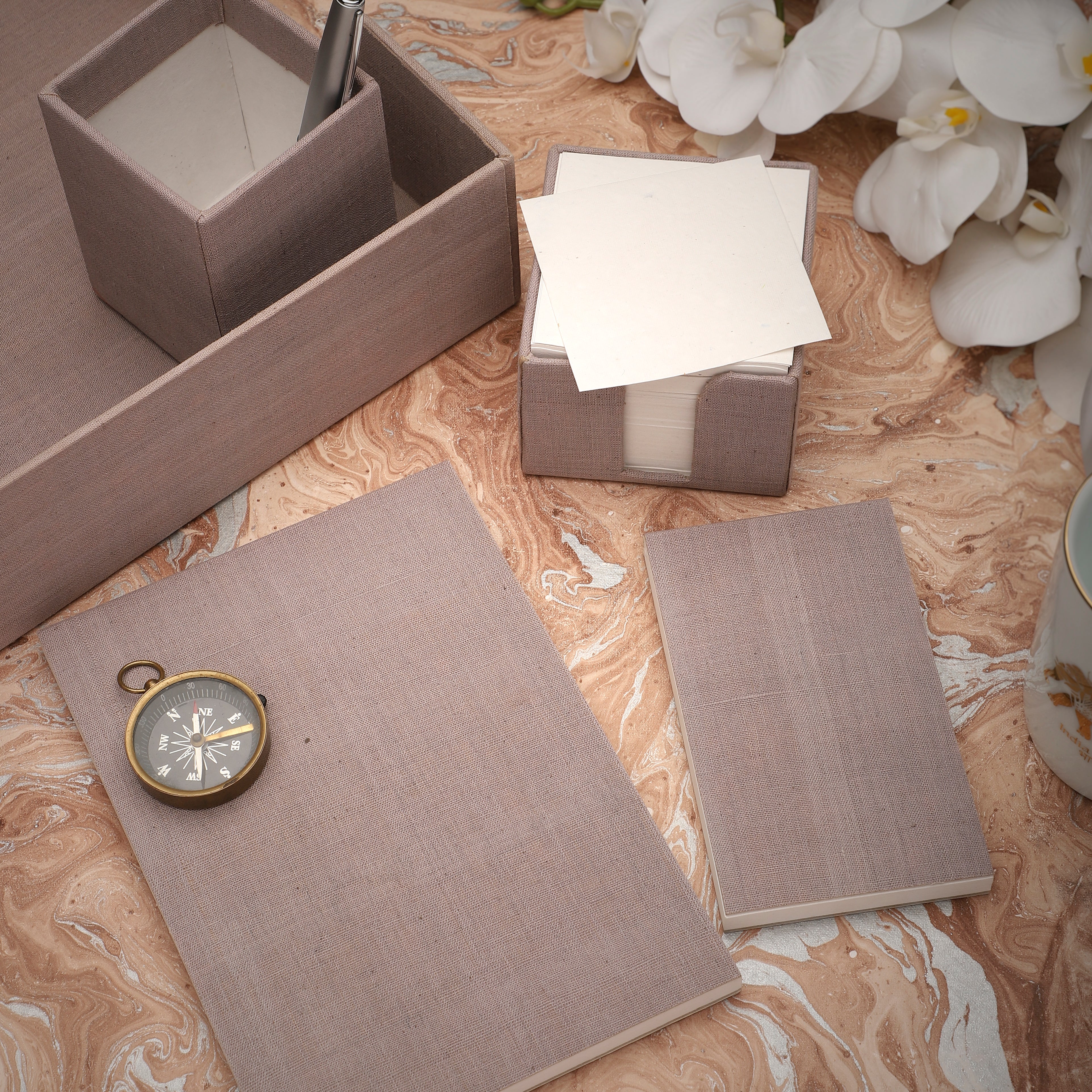 Office Set Grey - Handwoven Handloom Cotton