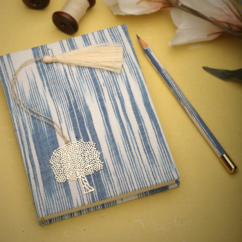 Journal Indigo & Pencil Set - Tie 'N' Dye