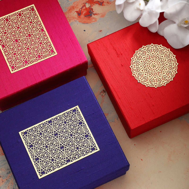 Raw Silk Gift Box Set - Assorted Sizes