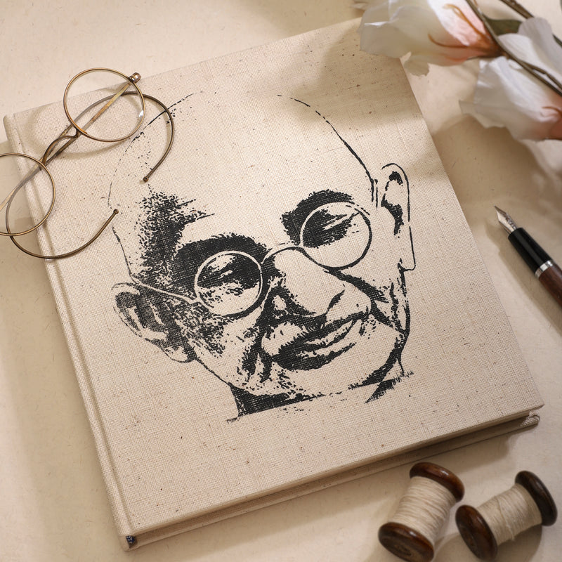 Journal MK Gandhi - Handprinted by Silkscreen