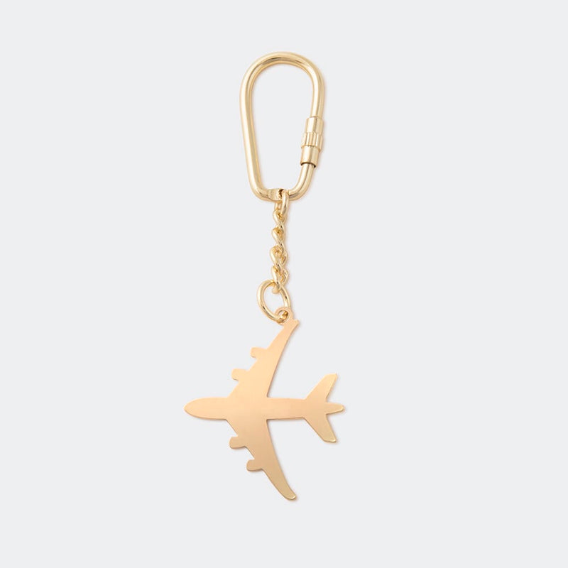 Keychain Aeroplane - Goldplated