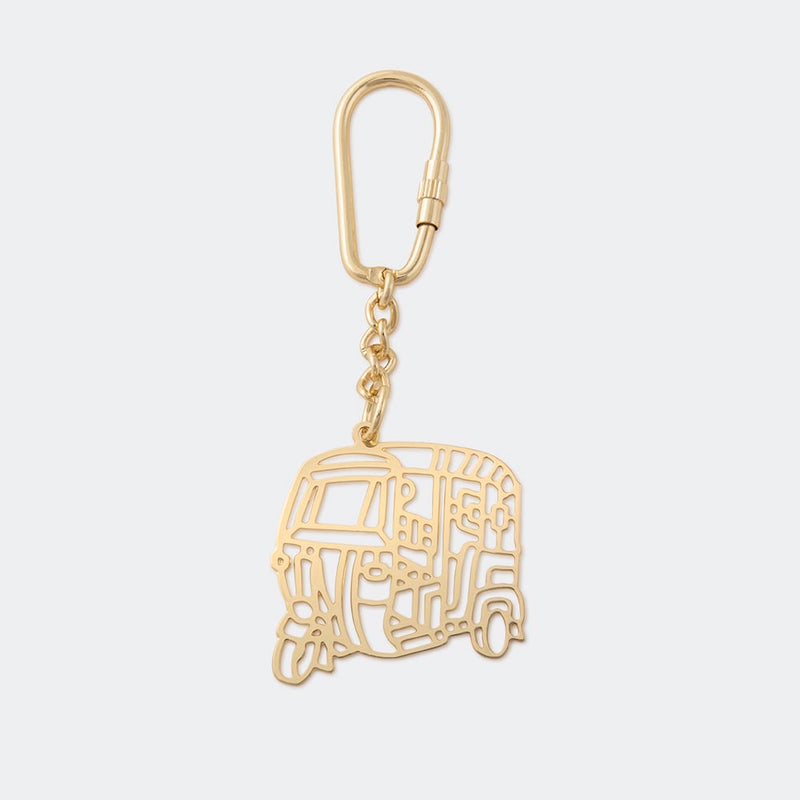 Keychain Autorickshaw - Goldplated