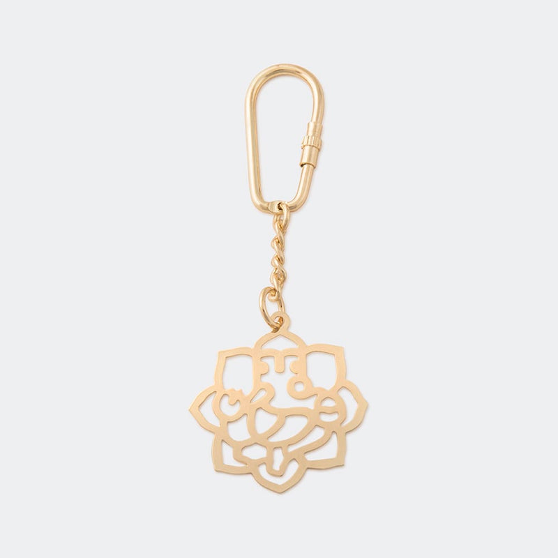 Keychain Ganesha - Goldplated