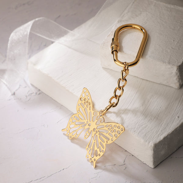 Keychain Butterfly - Goldplated
