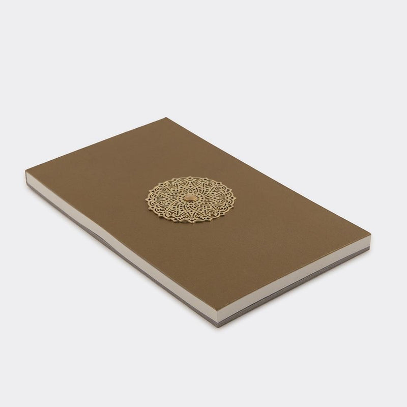 Notepad With Brass Motif