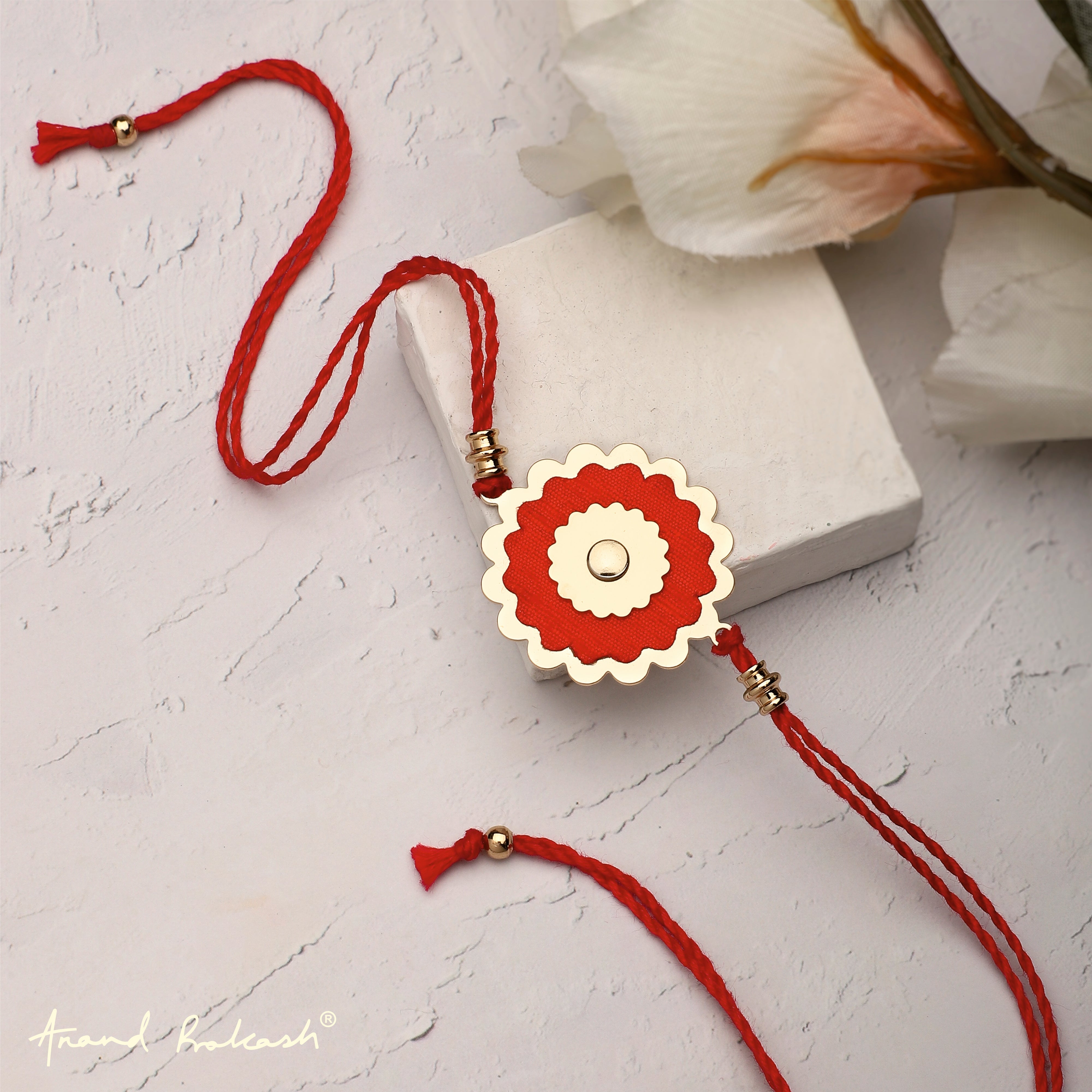 Rakhi Ananya Red Silk