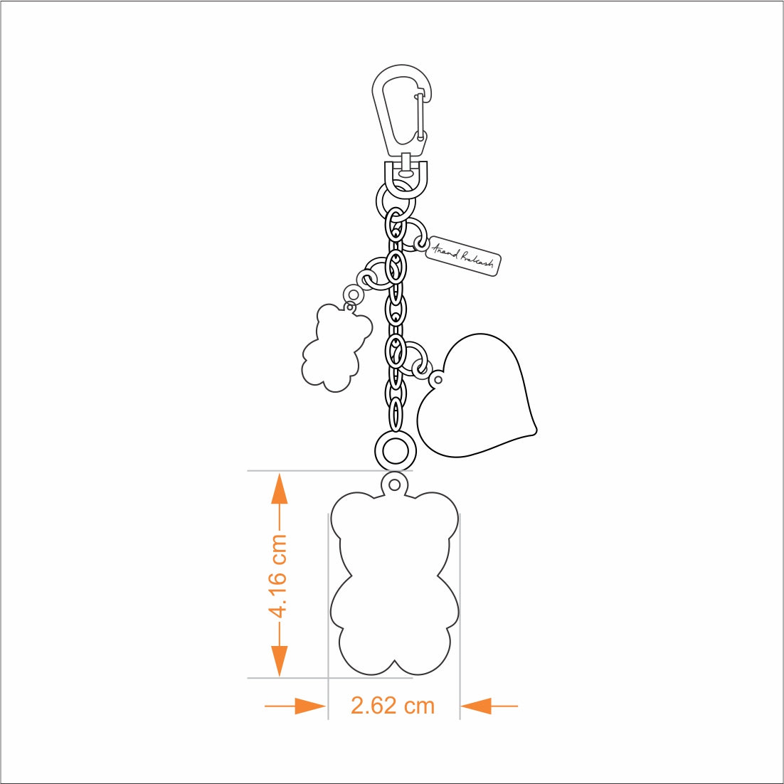 Bag Charm Teddy Bear